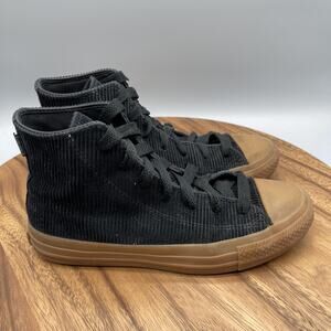 Converse Chuck Taylor All Star Pro Shoes Womens Size 7 Black Gum Corduroy Casual